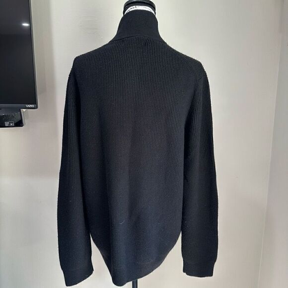 Banana Republic Men’s Extra Fine Merino Wool Half Zip Thick Sweater L - Picture 8 of 11